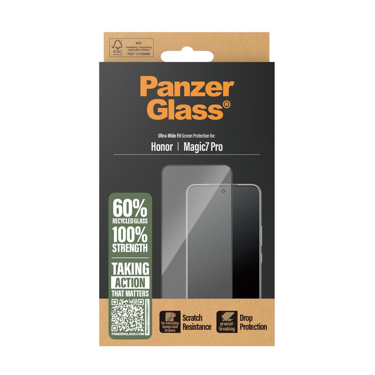 PanzerGlass® Screen Protector Honor Magic7 Pro | Ultra-Wide Fit